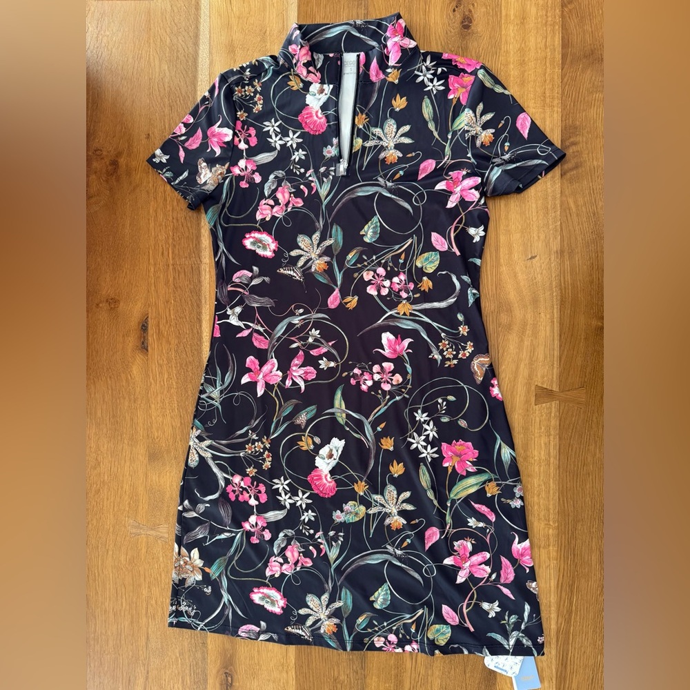 Floral Black Dress